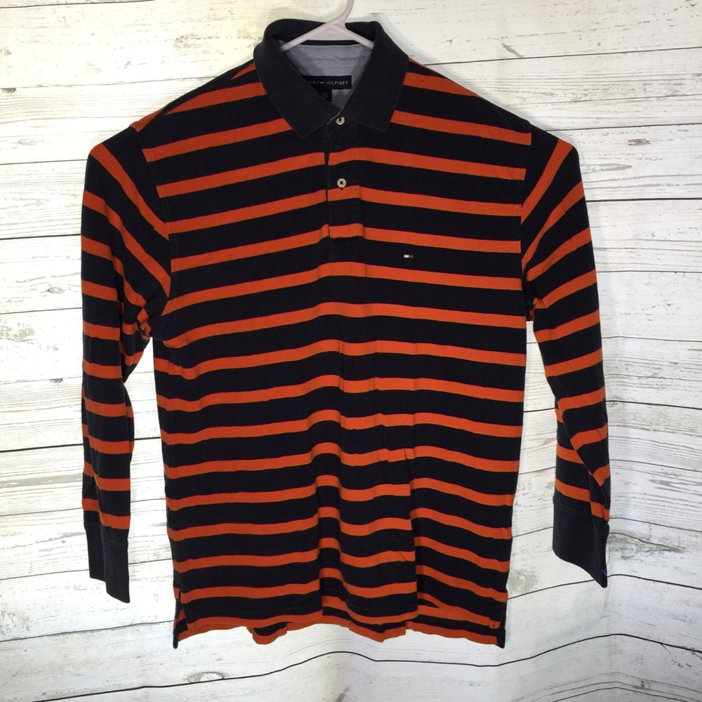 Tommy Hilfiger Long Sleeve Polo Size Large OO6